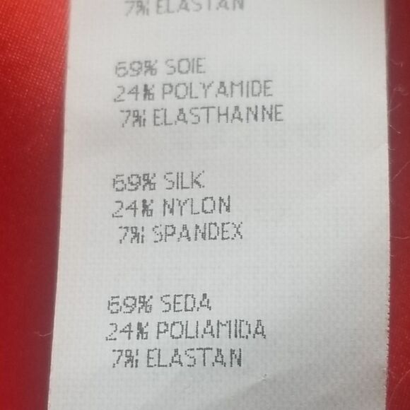 ⭐️ Authentic Gianni Versace Red/Orange Sleeveless Silk Blend Top M/8 - Picture 12 of 12